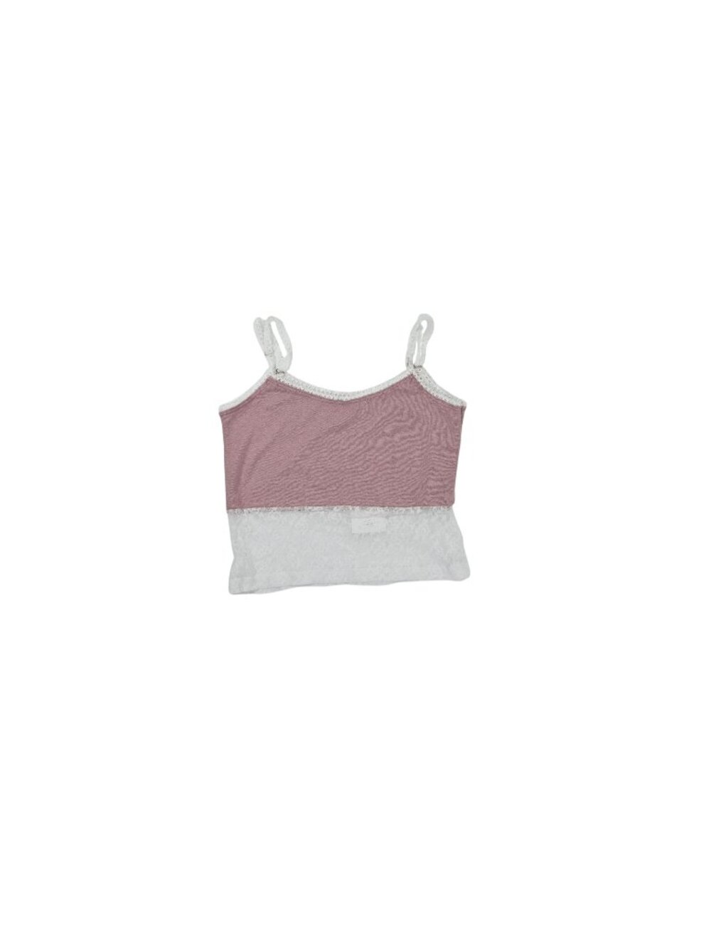 Mpaz Studio Nina Cotton & Lace Tank Top in Rose Pink
